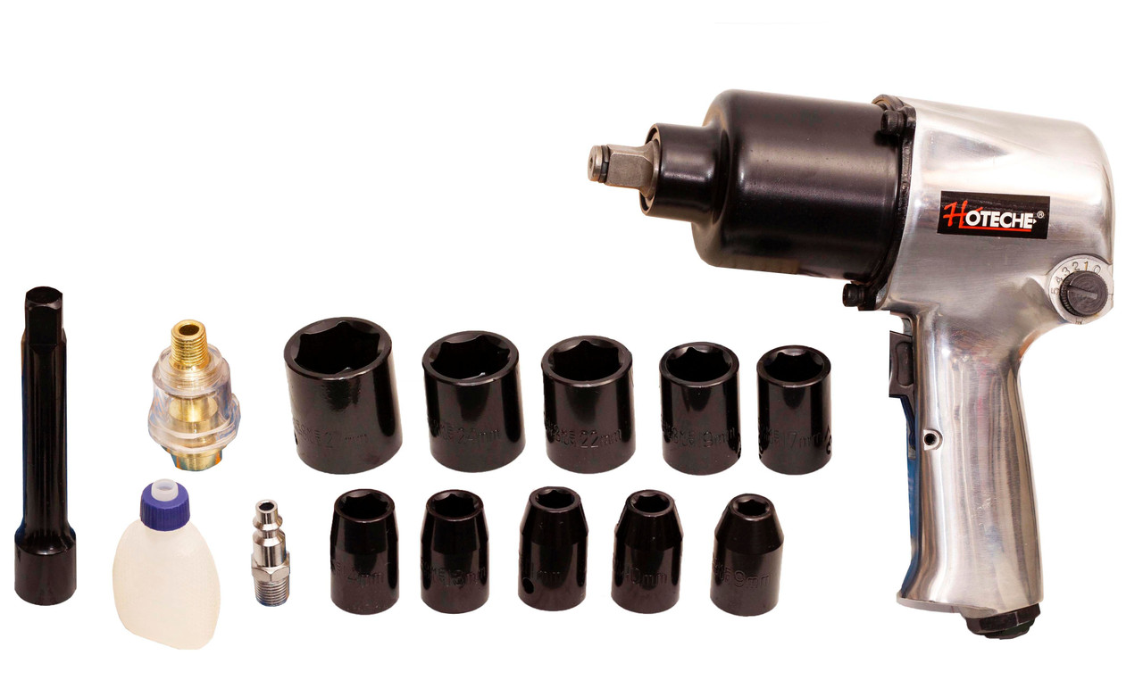 1/2 In. Air Impact Wrench Set-17 Pc Set