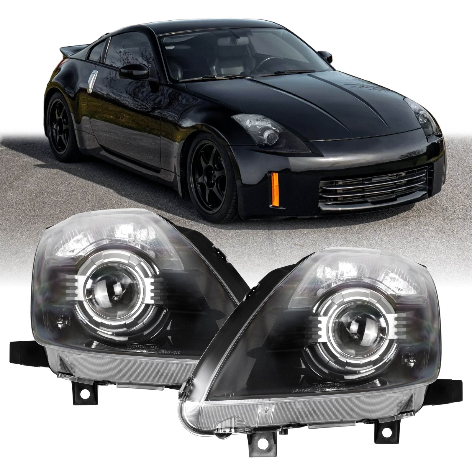 350Z facelift-style projector headlights