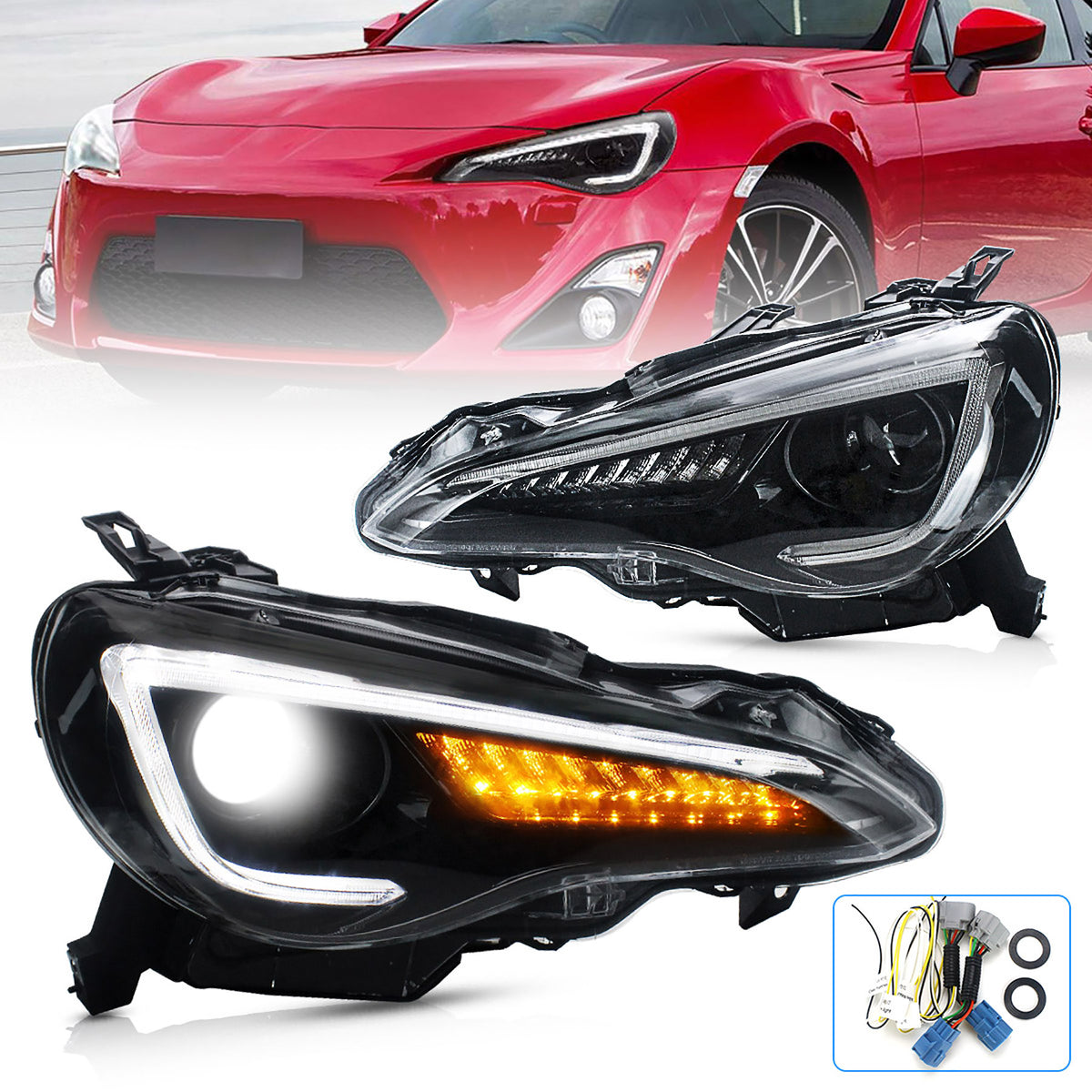 Dual-Beam Projector Headlights — 2013–20 Subaru BRZ